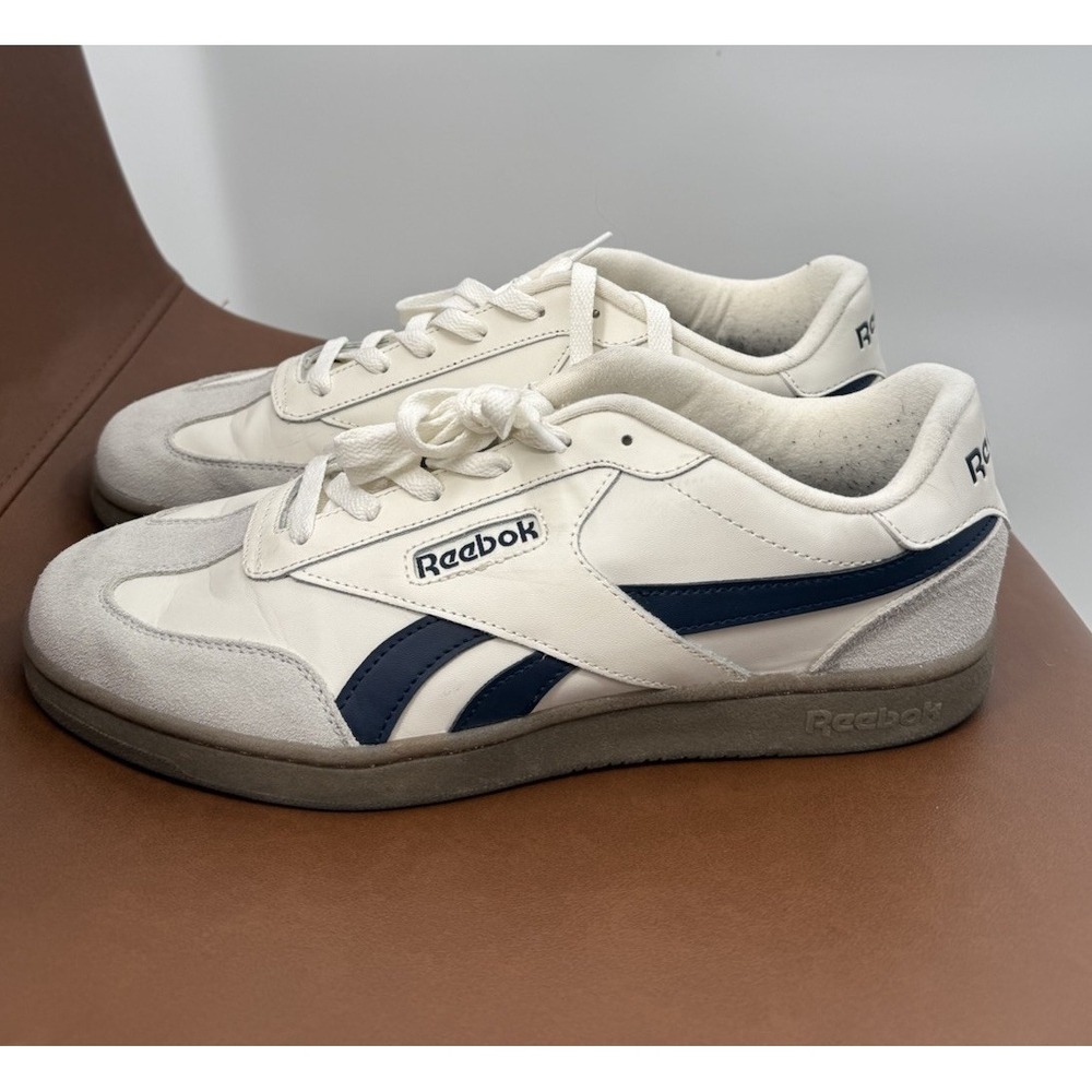 Reebok Galaxy 7 Mens Size 11 Retro Gum Sole‎ Shoes Sneakers White Cream Suede